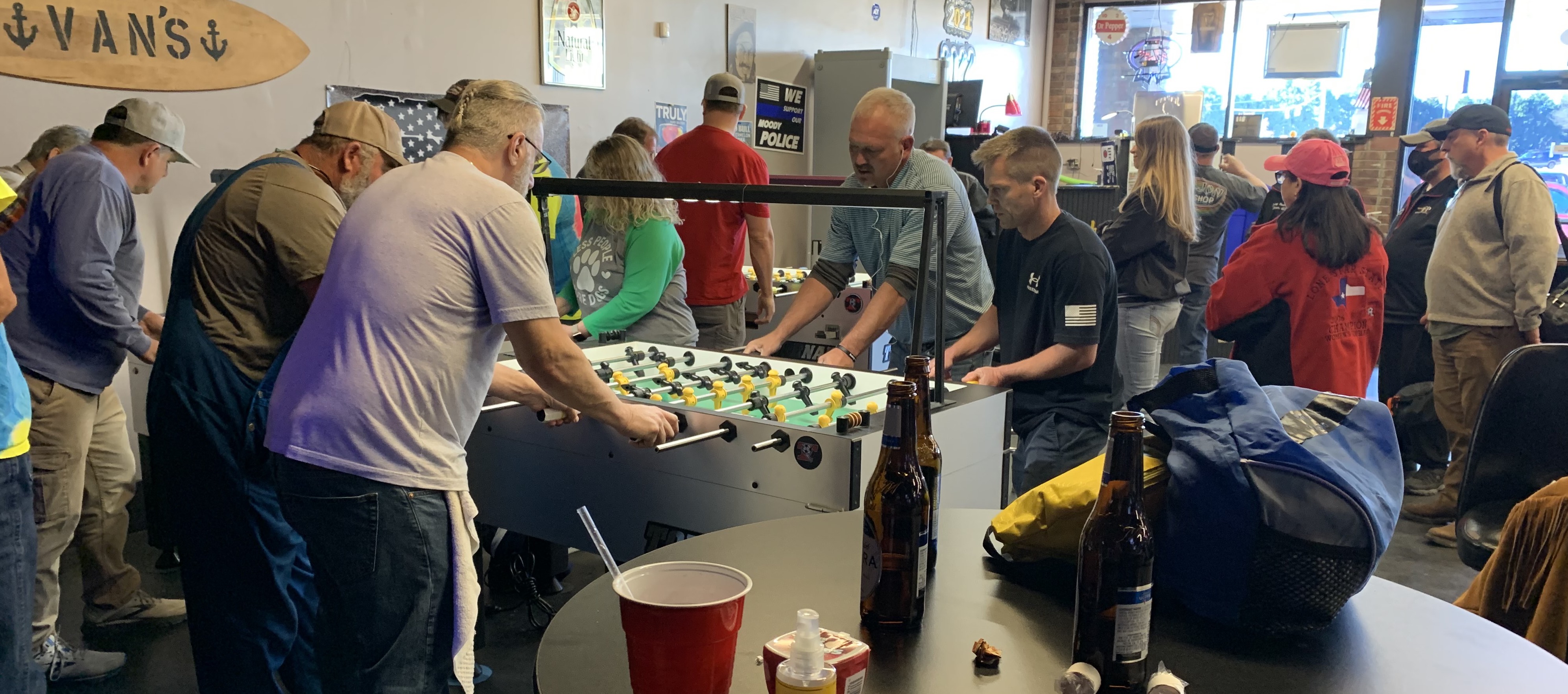 Let's play some foosball, shown is tournament action in Leeds,AL. March 12, 2022.