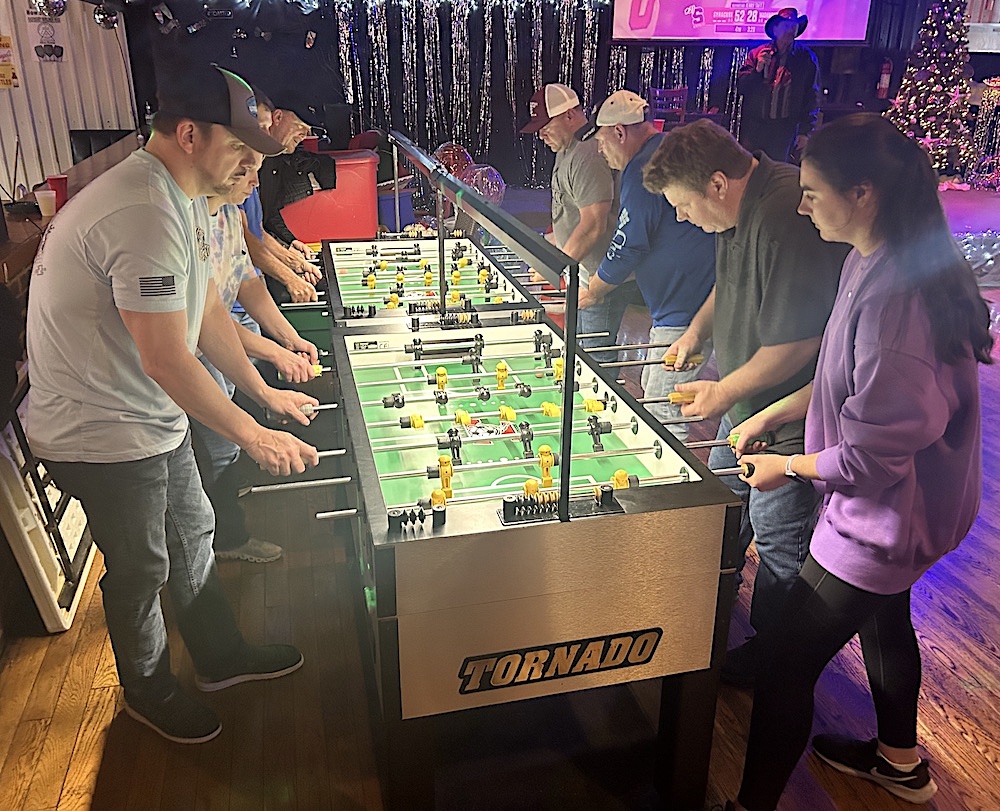 Players competing during Spot'DYP tournament held at The Central Club in Leeds,AL. December 27th 2024 where the winning team is on the right, Dale Moore & Claire Jenkins.