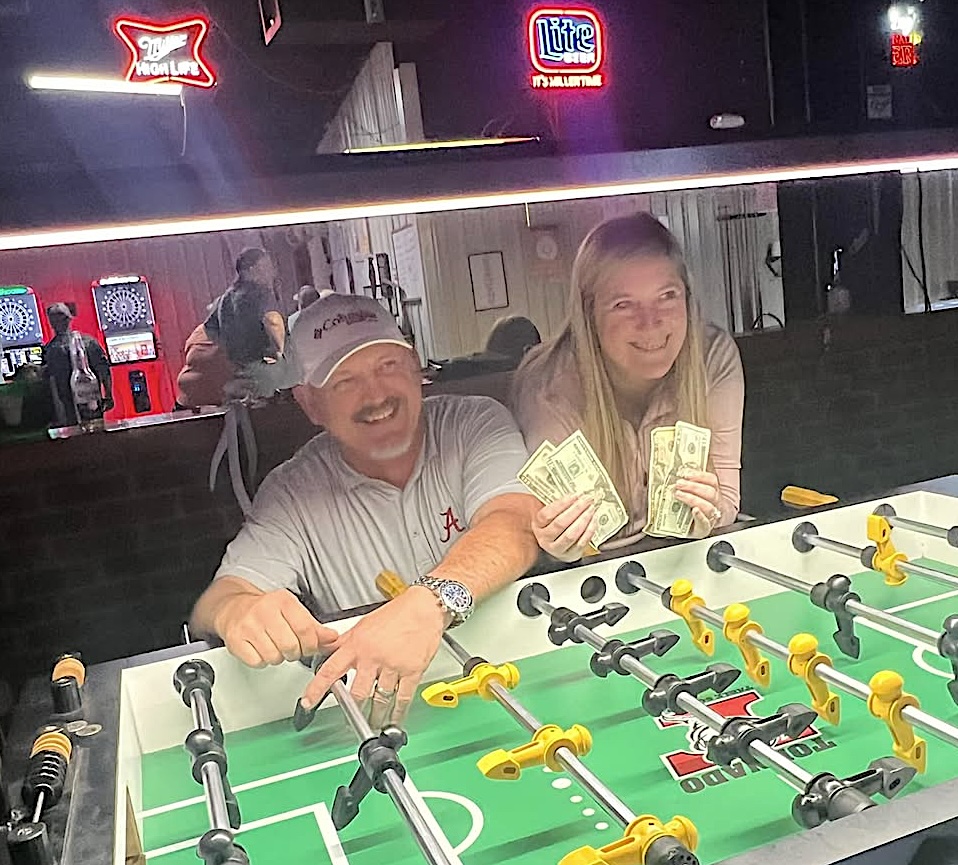 Jeremy & Kim Monroe are shown, husband and wife team winning the 3-14-2025 Spot'DYP tournament in Leeds,AL.